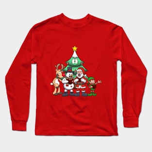 Christmas Characters Singing Long Sleeve T-Shirt